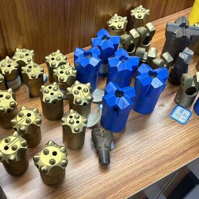7 11 Degree Tapered Button Drill Bits Threaded Buttons Hard Rock Drilling Bit