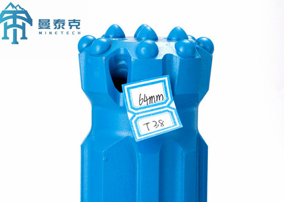 T38 3 인치 바위 뚫기 도구 평면 얼굴 후집 버튼 비트 채굴 및 광산