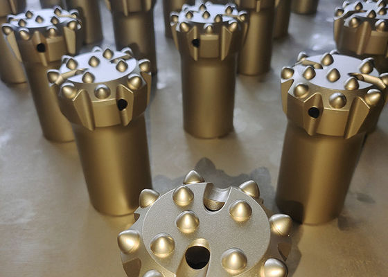 R32 76mm 45CrNi 스레드 버튼 비트 13 탄화물 톱 망치 드릴링 도구