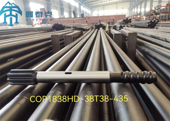 T38 Cop1838 525MM 광업 하드 바위 턱 어댑터 광업 도구