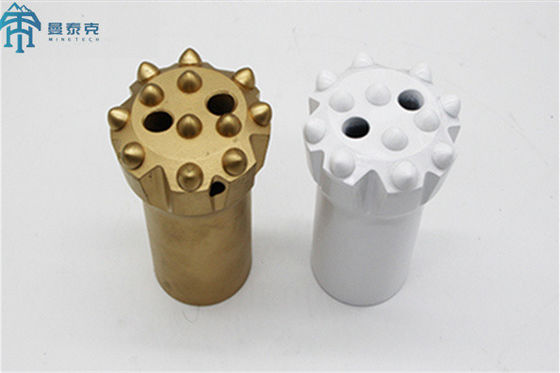 착암기 도구 쓰레드 버튼은 T38 76 밀리미터를 물었습니다