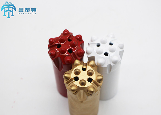 89mm R32 리트랙 굴착 비트 탑 망치 스레드 버튼 비트 광산